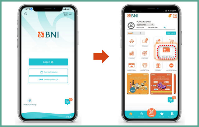 Cara Daftar Kartu Kredit BNI Melalui Mobile Banking