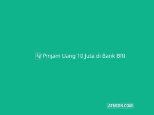 Pinjam Uang 10 Juta di Bank BRI